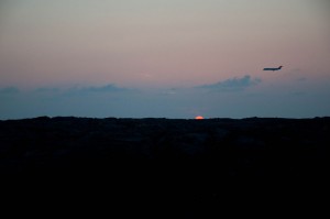 AirplaneOverSunset